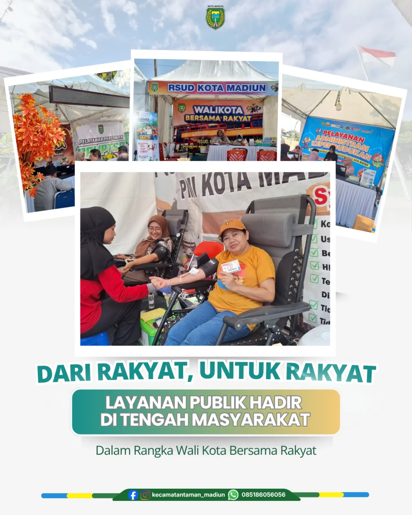WALI KOTA BERSAMA RAKYAT, HADIR LEBIH DEKAT, MELAYANI LEBIH CEPAT. Pemerintah Kota Madiun terus berkomitmen menghadirkan...